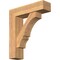 Ekena Millwork Balboa Block Smooth Bracket w/ Offset Brace, Western Red Cedar, 7 1/2"W x 28"D x 32"H BKT0806X28X32BOA05SWR - alternate 1